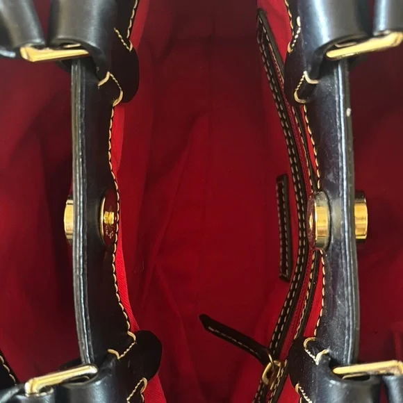 Dooney & Bourke Black Satchel with Structured Design - Picture 4 of 14